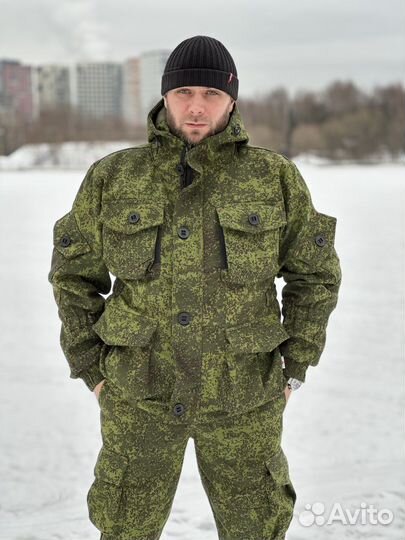 Демисезонный Костюм горка 8 цифра пиксель зеленый