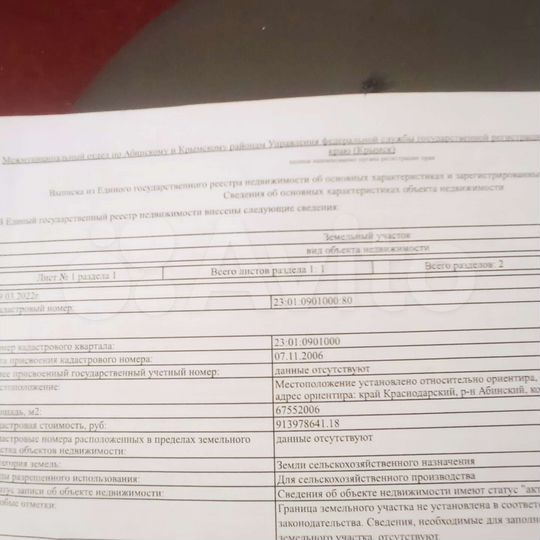 Участок 2,24 га (СНТ, ДНП)