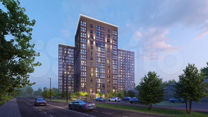 1-к. квартира, 50,5 м², 13/14 эт.