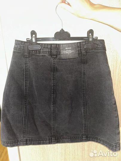 Джинсовая юбка stradivarius