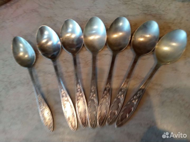 Мельхиоровые ложки СССР, ножи, вилки