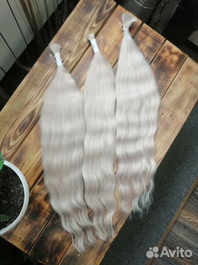 Волос для наращивания Славянка блонд 60см