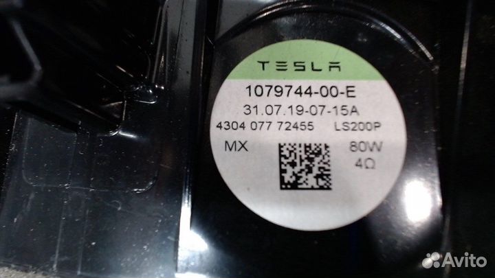 Динамик Tesla Model 3, 2019