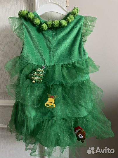 Новогодний костюм для девочки Елочка, 98см