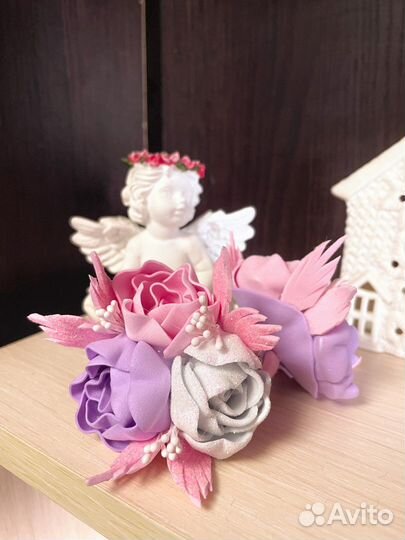 Резиночки для волос ручной работы