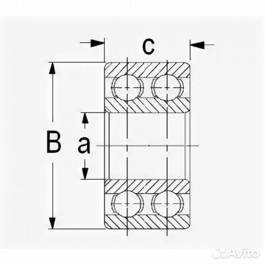 Подшипник FBJ 5201ZZ (3201ZZ) размер 12х32х15,9 мм