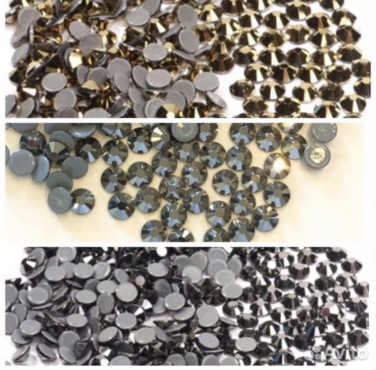 Хрустальные цветные стразы горячей фиксации