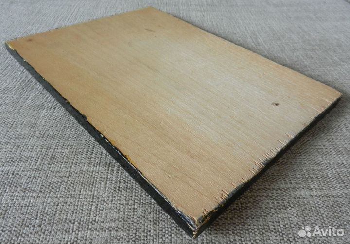 Картина на дереве олени конца 1970-х СССР