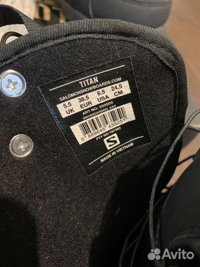 Сноубордические ботинки salomon