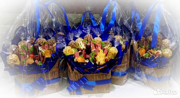 Мужские вкусные букеты