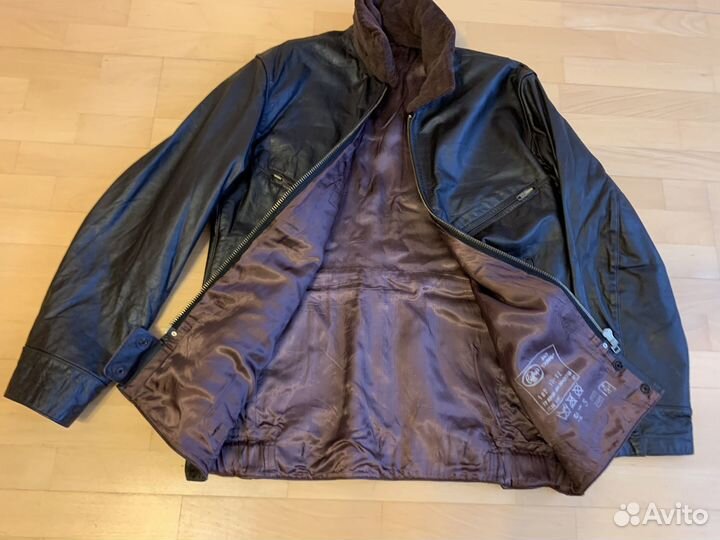 Куртка кожаная лётная ввс РФ Сибирь р.52-5. новая