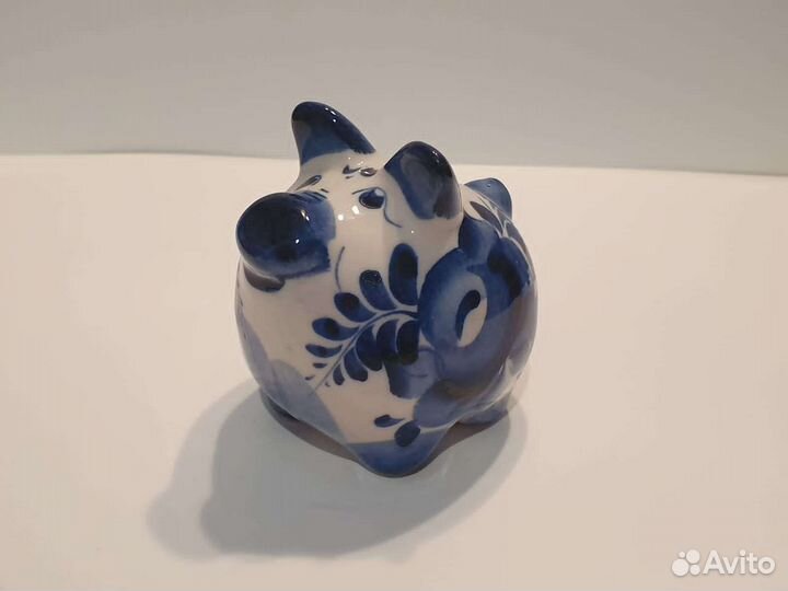 Сувениры. Гжель лягушка свинка