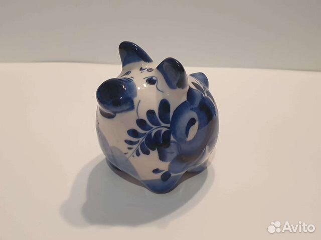 Сувениры. Гжель лягушка свинка