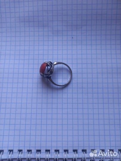 Коралл серебро янтарь