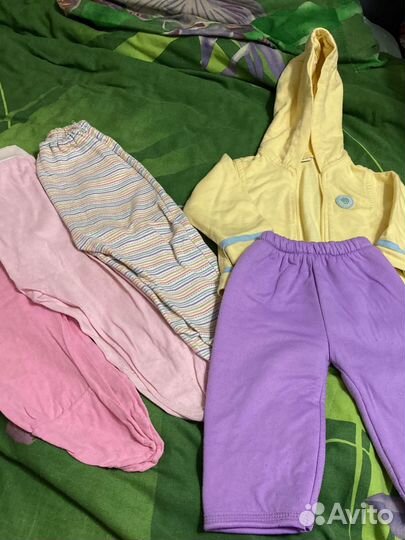 Пакет одежды на девочку 6-9 месяцев