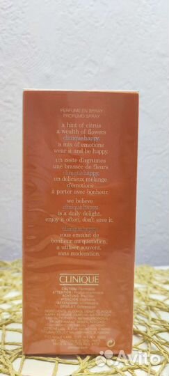 Туалетная вода clinique Happy
