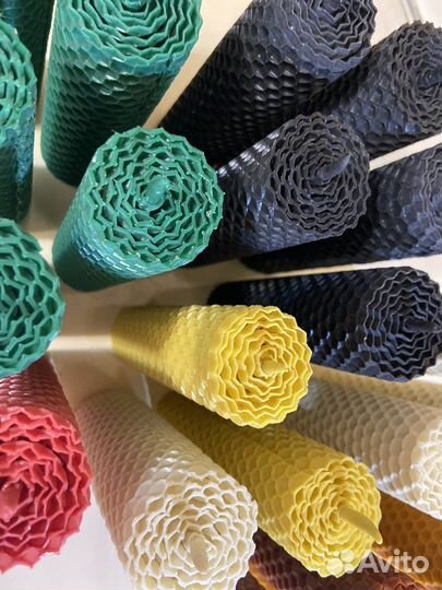 Свечи из вощины с травами и маслами