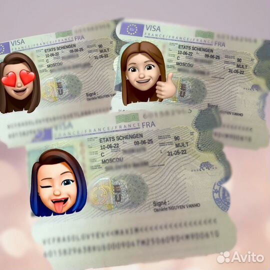 Шенгенская виза/во Францию/Грецию/Испанию и др