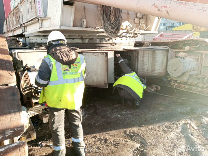 Монтаж гусеничного крана мкгс-100.1