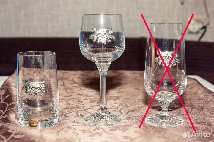 Бокалы Фужеры Богемия Bohemia Охота (наборы по 6)