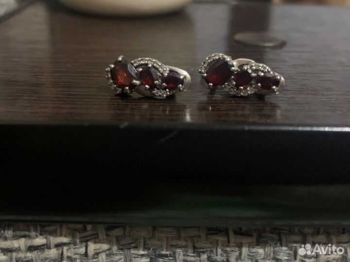 Серьги серебро