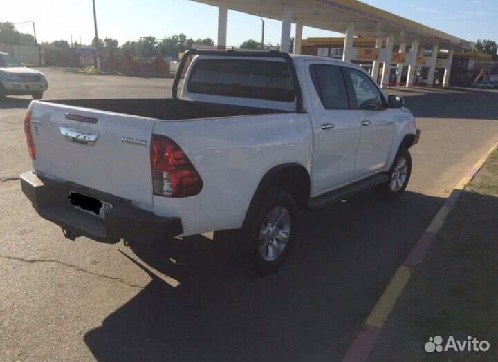 Задний силовой бампер Тойота Хайлюкс Рево 2015-22