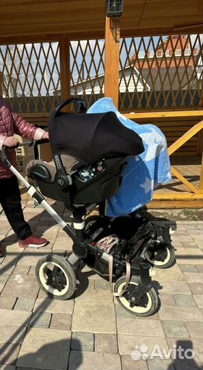 Коляска бугабу для двойни 3 в 1