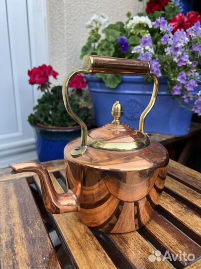 Винтажный английский Медный чайник