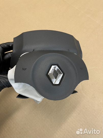 Подушка руля сработавшая Черная Коричневая Колеос