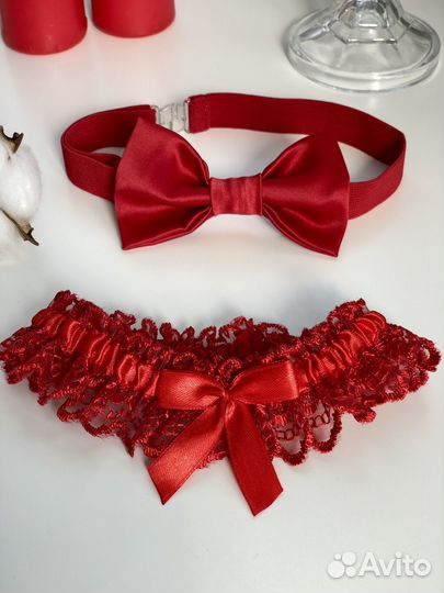 Подвязка на ногу подвязка на свадьбу красная