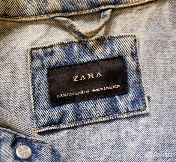 Джинсовая куртка zara 48р