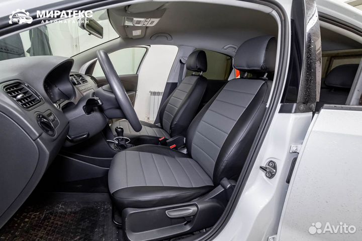 Авточехлы Фольксваген Поло / Экокожа полоса