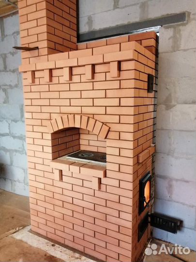 Кирпич печной полнотелый