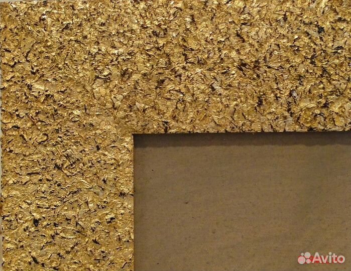 157954 Картина Абстракция золотые овалы