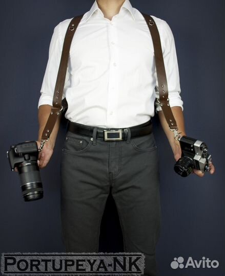 Разгрузка для фотографа на два фотоаппарата