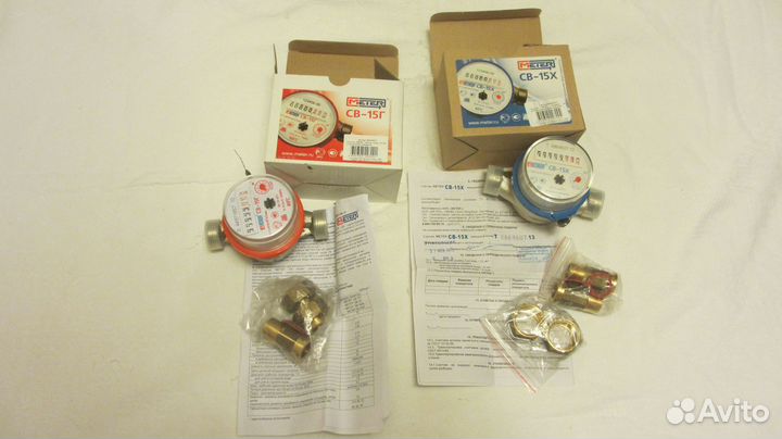 Счетчики для хол. гор.воды за два