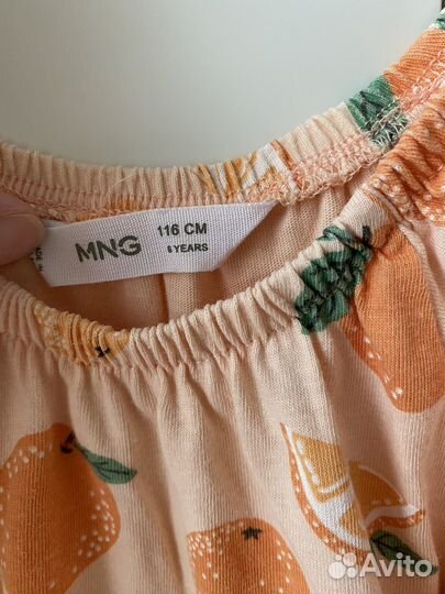 Летнее легкое платье mango 6 лет