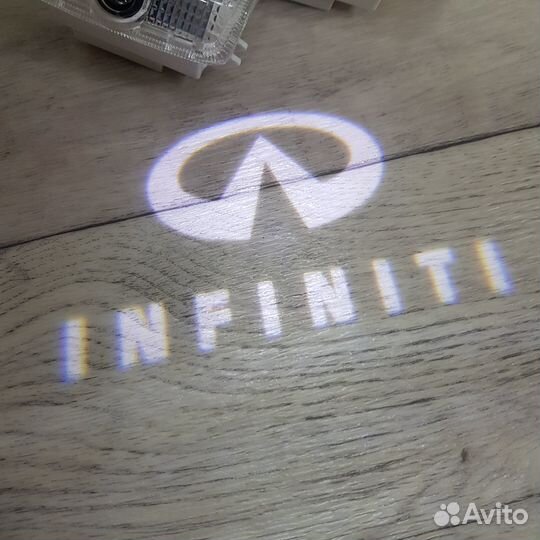 Лазерная проекция дверей Infiniti Инфинити