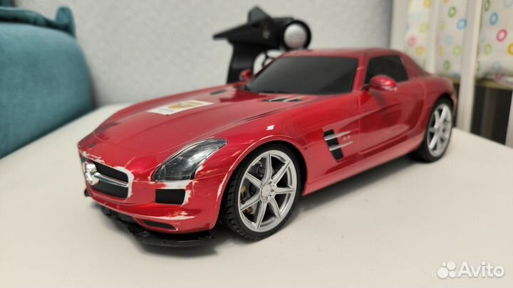 Машинка на пульте управления Mercedes SLS AMG