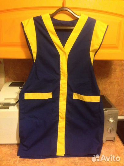 Комплект спецодежда.Фартук двусторонний и пилотка