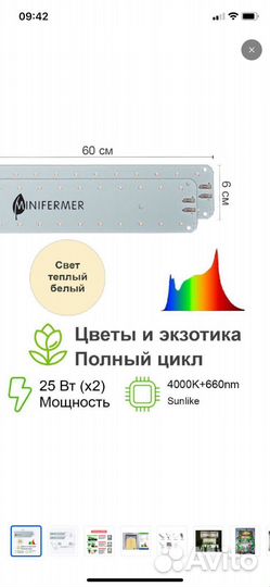 Фитолампа минифермер