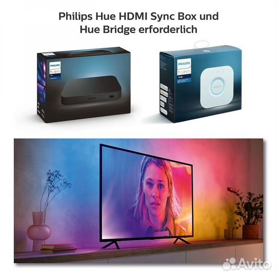 Philips Hue Play Gradient на телевизов 65 Дюймов