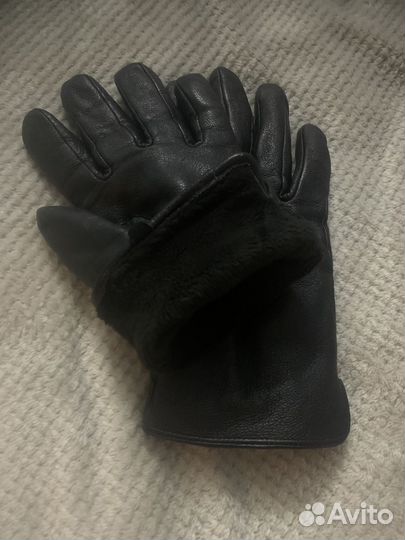 Мужские кожаные перчатки 9 размер