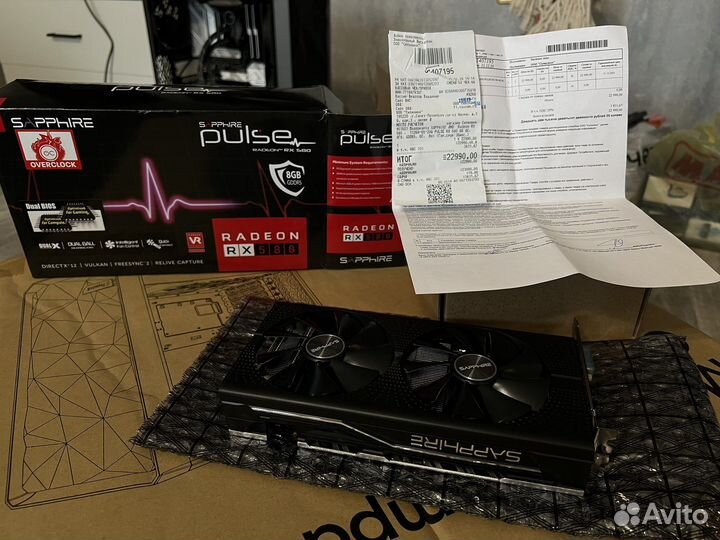 Видеокарта radeon rx 580 8 гб на гарантии