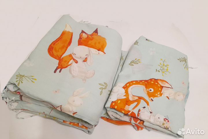 Комплект постельного белья для детей +бортики