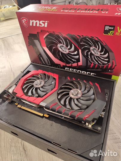 Видеокарта MSI GTX 1070TI Gaming 8GB