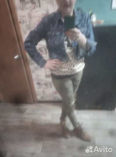 Джинсовая куртка женская 44 размер