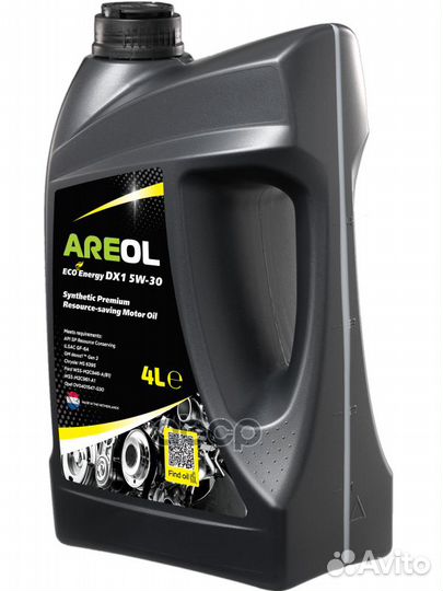 Areol ECO Energy DX1 5W30 (4L) масло моторное