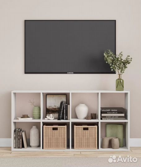 Стеллаж деревянный белый бу