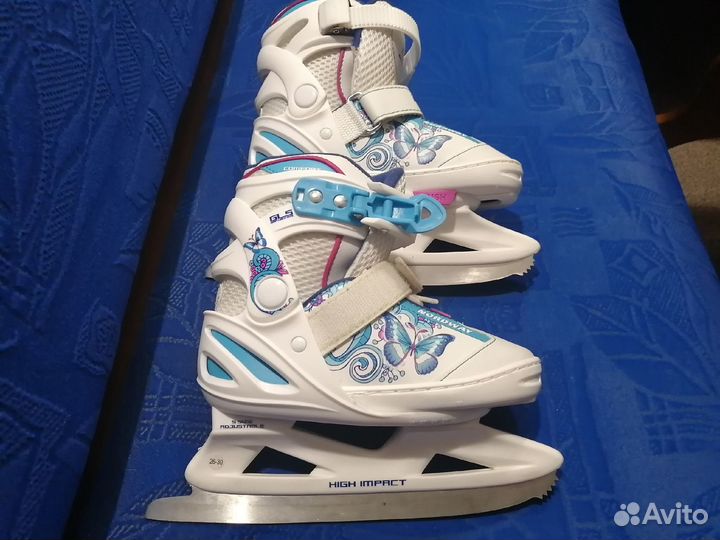 Детские раздвижные коньки размер 26-30
